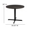 Emma and Oliver 36" Round Multi-Purpose Conference Table - Meeting Table for Office